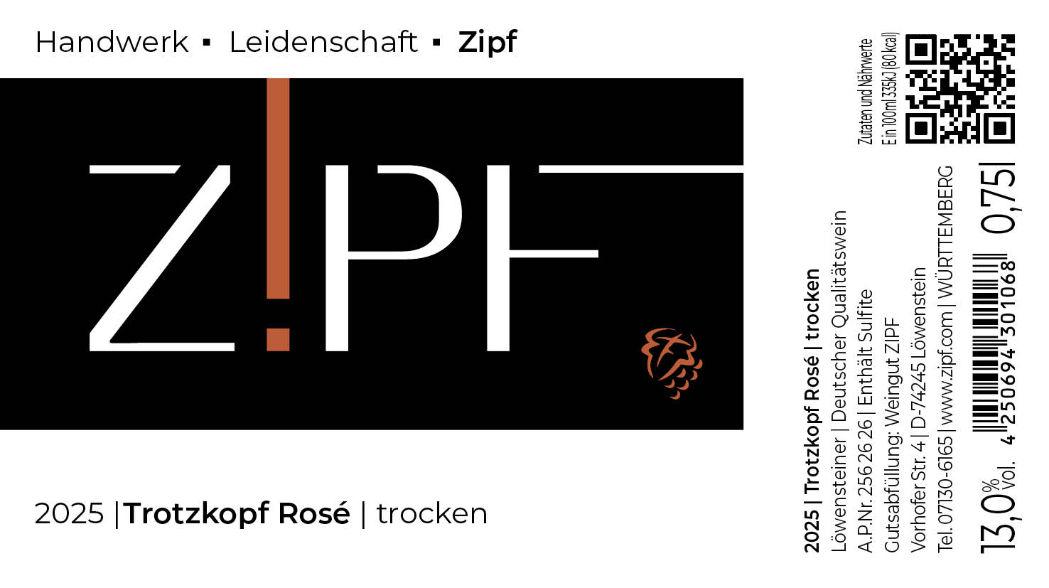 2025 Trotzkopf Rosé trocken